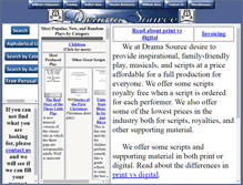 Tablet Screenshot of dramasource.com